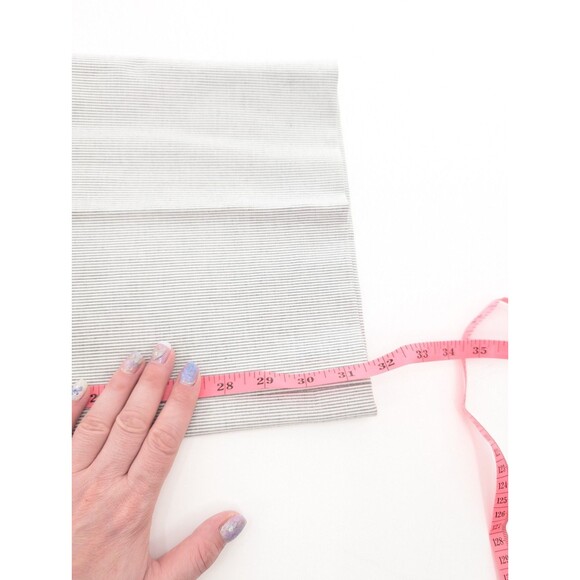 Talbots Newport Gray Striped Ankle Mid Waist Trouser Leg Pant Size 16 38"x32.5" - Picture 9 of 10